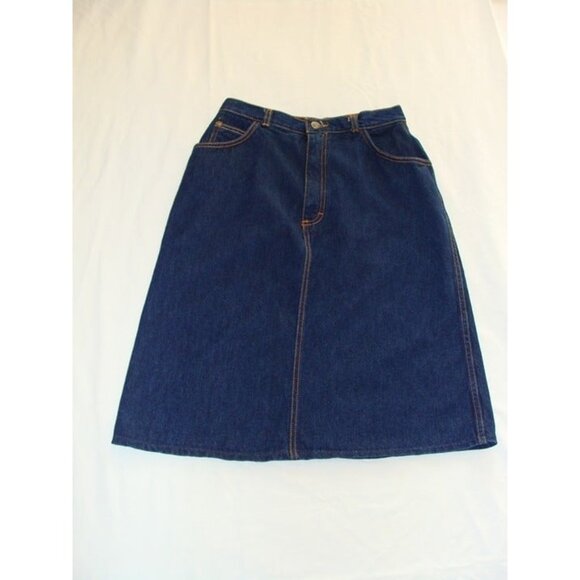 Dresses & Skirts - Vintage GITANO Dark Wash Denim JEAN SKIRT Sz 10
